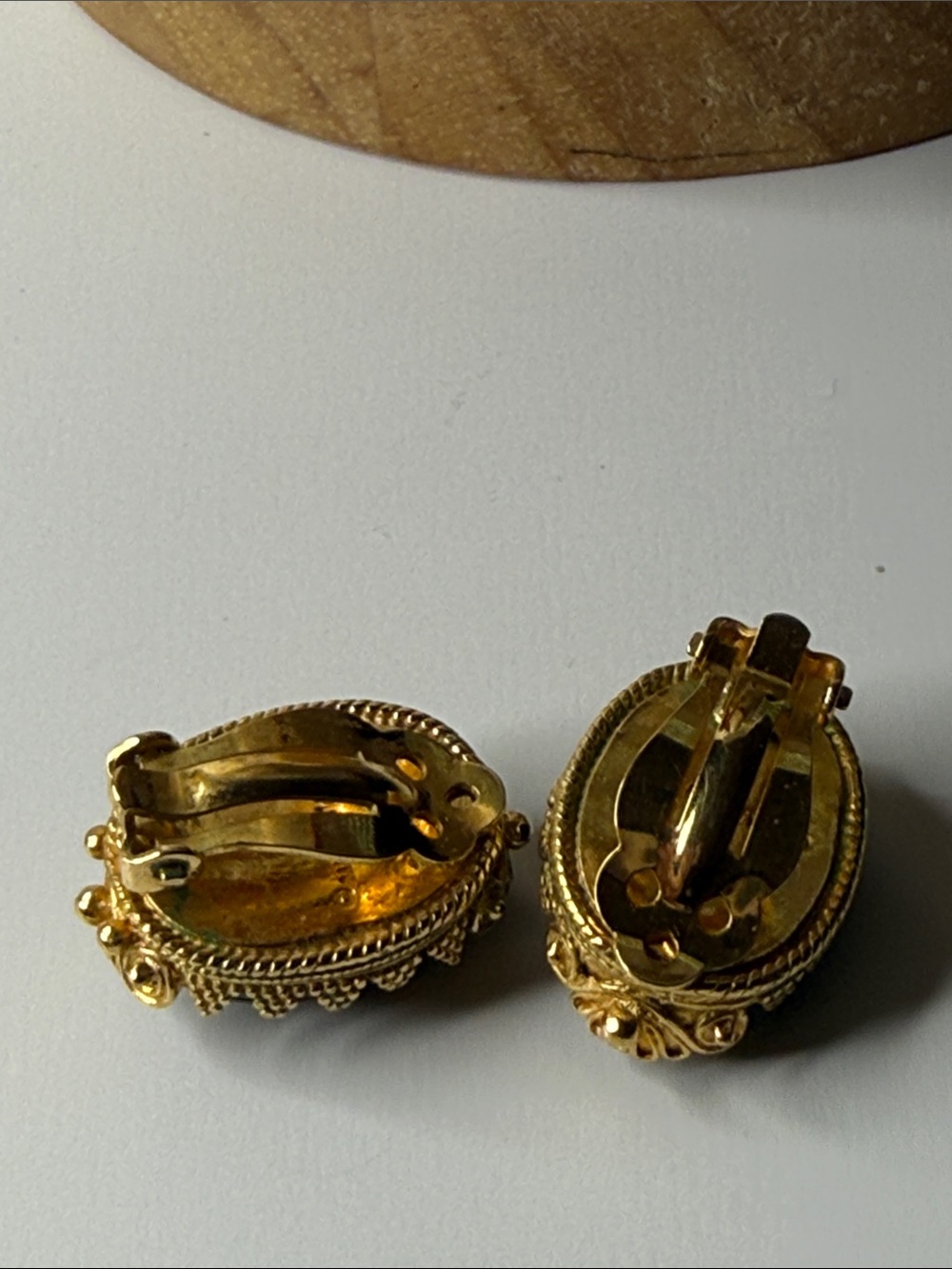 Vintage MMA Carnelian Bead Necklace earring Gold plate Scarab Egyptian revival⭐️ - Picture 11 of 17